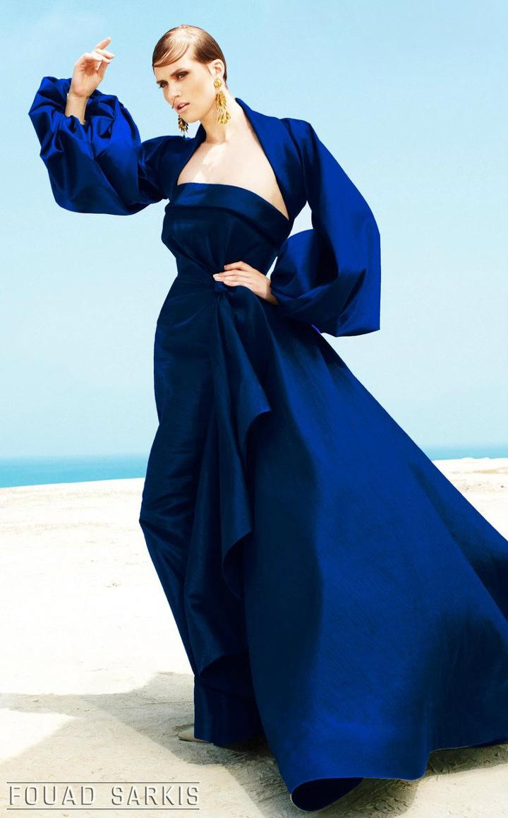 Mnm Couture - 2332 Fabulous Balloon Sleeved Evening Gown
