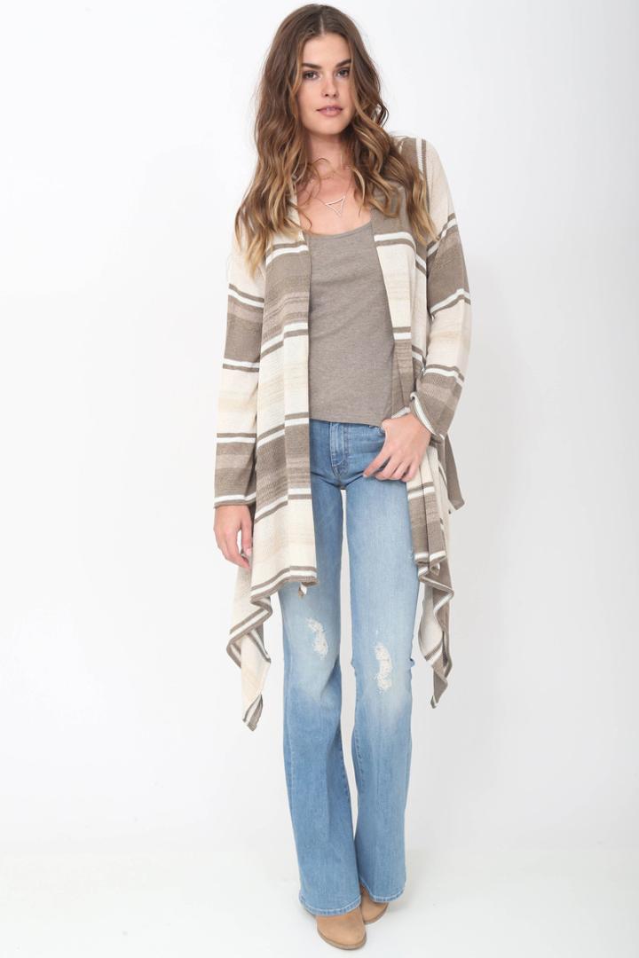 Goddis Naples Wrap Sweater In Ginger Crisp
