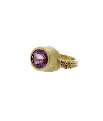 Lori Kaplan Jewelry - Gold Amethyst Cocktail Ring