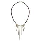 Mabel Chong - Leather Spike Necklace