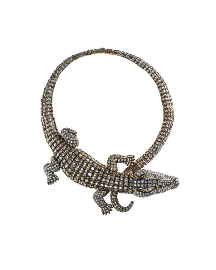Jarin K Jewelry - Crocodile Collar Necklace