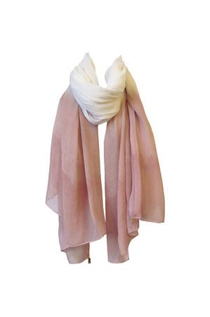 Lov Project Dip Dye Scarf In Blush