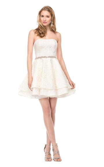 Colors Dress - 1512 Strapless Layered Cocktail Dress