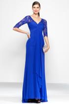 Alyce Paris Black Label - 5808 Long Dress In Sapphire
