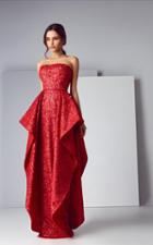 Saiid Kobeisy - 3190 Strapless Ruffled Column Gown