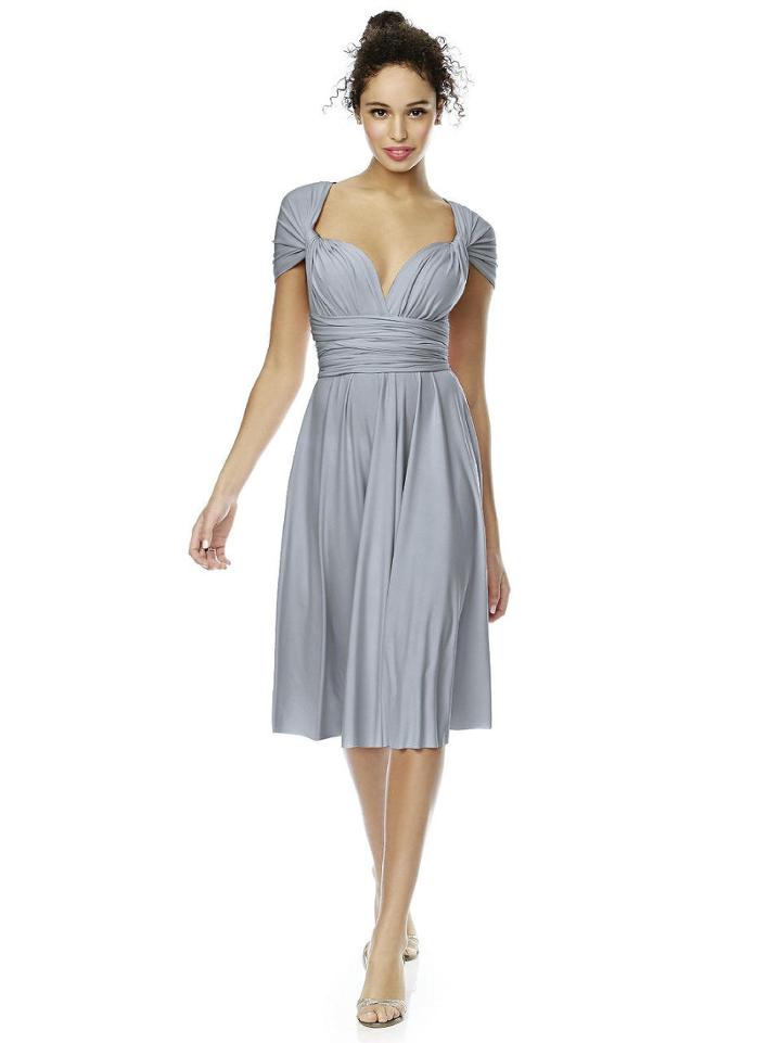Dessy Collection - Twist1 Dress In Platinum