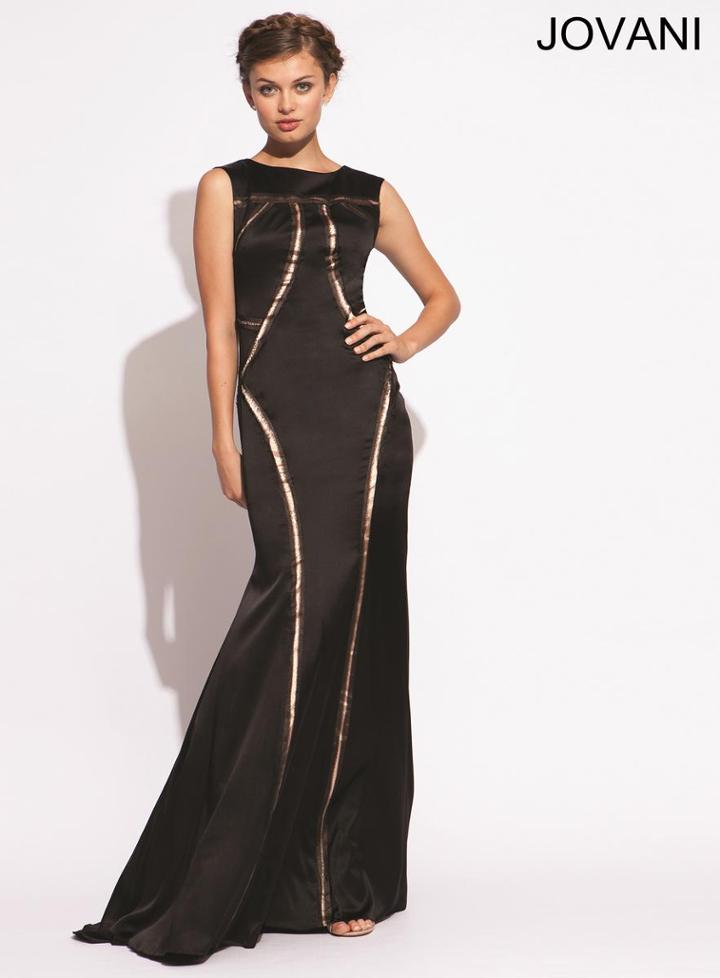 Jovani - Nude Pattern Mermaid Evening Dress 78199