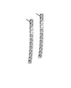 Cz By Kenneth Jay Lane - Round Straight Drop Earrings