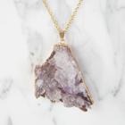 Margaret Elizabeth - Amethyst Flower Pendant Necklace