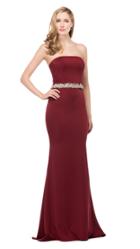 Colors Dress - 1541 Sleek Jewel Embellished Gown