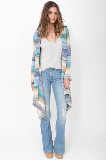Goddis - Leona Hooded Sweater In North Sea