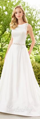 Enchanting By Mon Cheri - 118140 Plunging V Back Sleeveless Wedding Dress