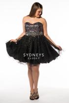 Sydney's Closet - Sc8073 Plus Size Dress In Tutti Frutti