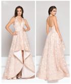 Colors Dress - 1873 Embroidered High Low A-line Dress