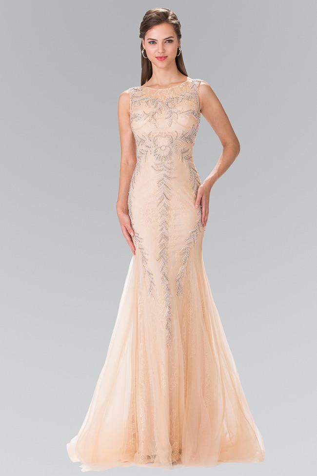 Elizabeth K - Sequined Mermaid Gown Gl2289