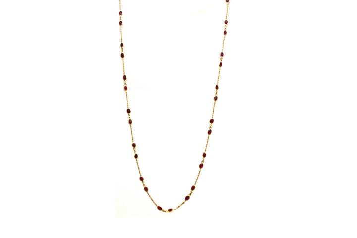 Tresor Collection - 18kt Yellow Gold Necklace With Ruby