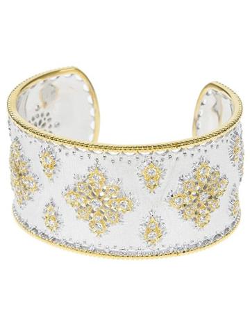 Jarin K Jewelry - Ornate Matte Silver Cuff
