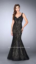 La Femme - Luxurious Lace Sweetheart Mermaid Long Evening Gown 23413
