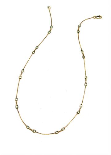 Tresor Collection - Green Sapphire Necklace In 18k Yellow Gold