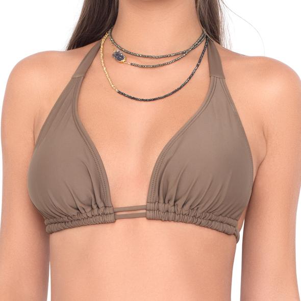 Luli Fama - D/dd Cup Triangle Halter In Sandy Toes (l176073)