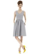 Alfred Sung - D640 Bridesmaid Dress In French Gray