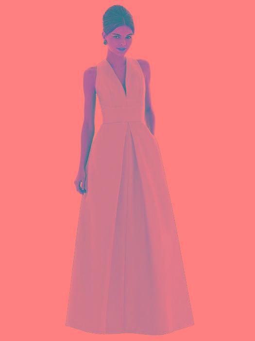 Alfred Sung - D611 Bridesmaid Dress In Pearl Pink