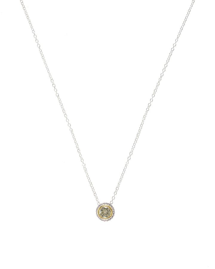 Cz By Kenneth Jay Lane - Birthstone Pendant November