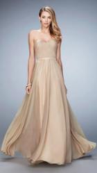 La Femme - 20808 Strapless Shirred Sweetheart Gown