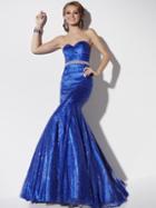 Studio 17 - 12563 Sequined Sweetheart Mermaid Dress