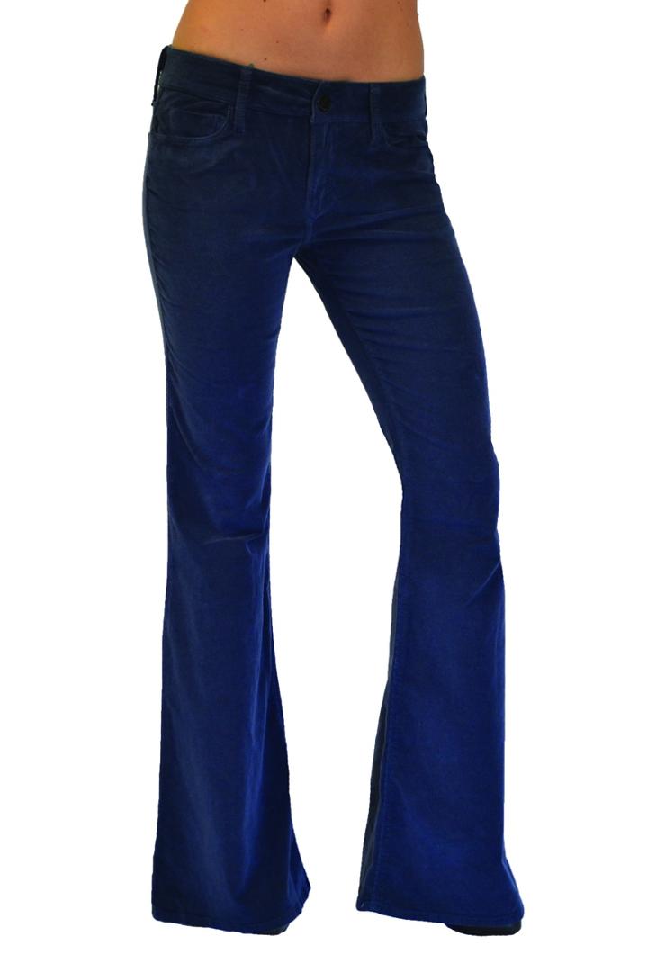 Black Orchid Denim - Black Beauty High Rise Corduroy Bell Bottom Marine