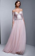 Beside Couture By Gemy - Bc1309 Sequined Illusion Ballgown
