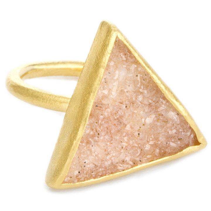 Nina Nguyen Jewelry - Trio Sand Druzy Vermeil Ring