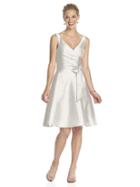 Alfred Sung - D624 Bridesmaid Dress In Snow White