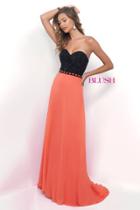 Blush - Posh Strapless Sweetheart A-line Gown 11303