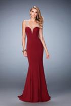 La Femme - 22237 Fitted Plunging Sweetheart Mermaid Gown