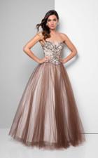 Terani Couture - Smashing Beaded Sweetheart Two-tone Tulle Prom Gown 1711p2857