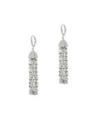 Cz By Kenneth Jay Lane - Baguette Tassel Leverback Earrings