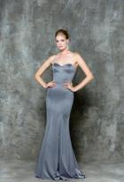 Glow By Colors - G663 Sleek Sweetheart Trumpet Dress