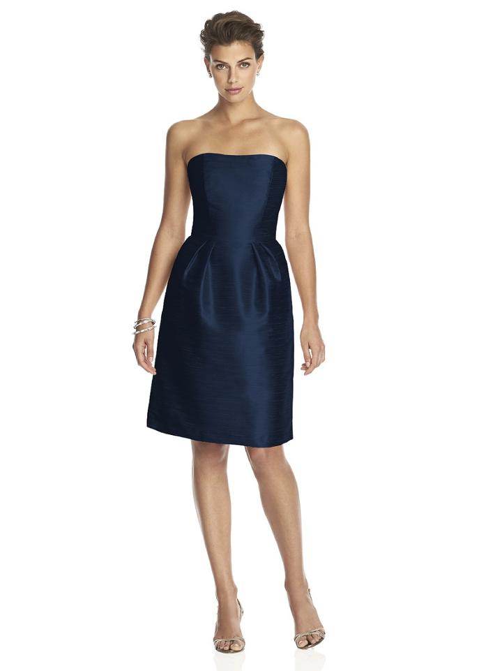 Alfred Sung - D614 Bridesmaid Dress In Midnight