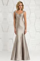 Feriani Couture - 18609 Beaded Cap Sleeve Mermaid Dress