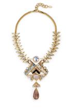 Elizabeth Cole Jewelry - Moxy Necklace Ocean Grey
