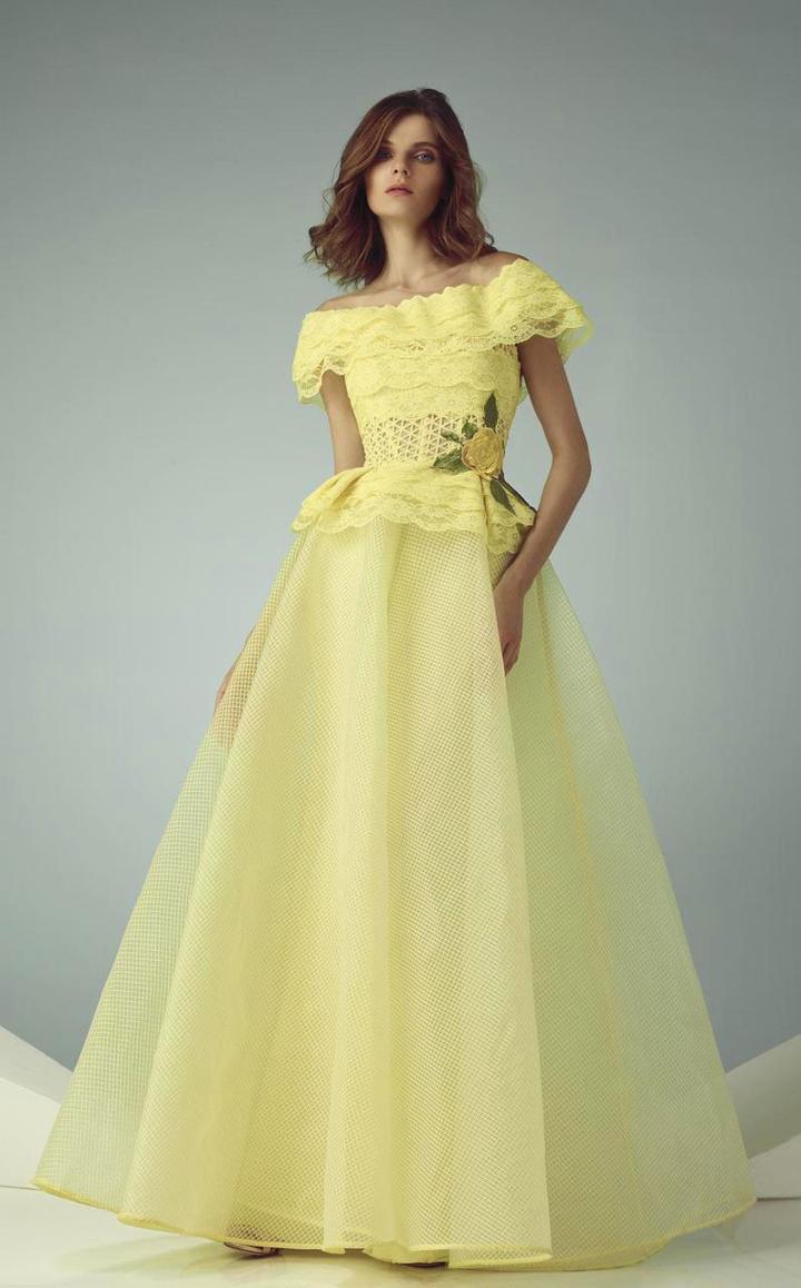 Beside Couture - Bc1216 Sheer Jewel Lace Ballgown