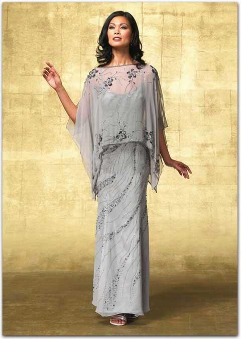 Alyce Paris Mother Of The Bride - 29088 Dress In Mercury