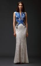 Beside Couture By Gemy - Bc1338 Embroidered Lace Sheath Dress