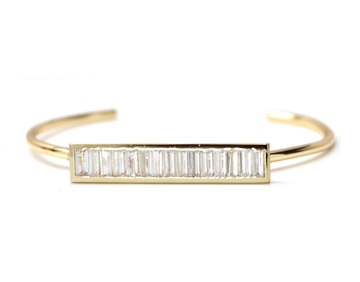 Rachael Ryen - Baguette Bar Bracelet - Gold