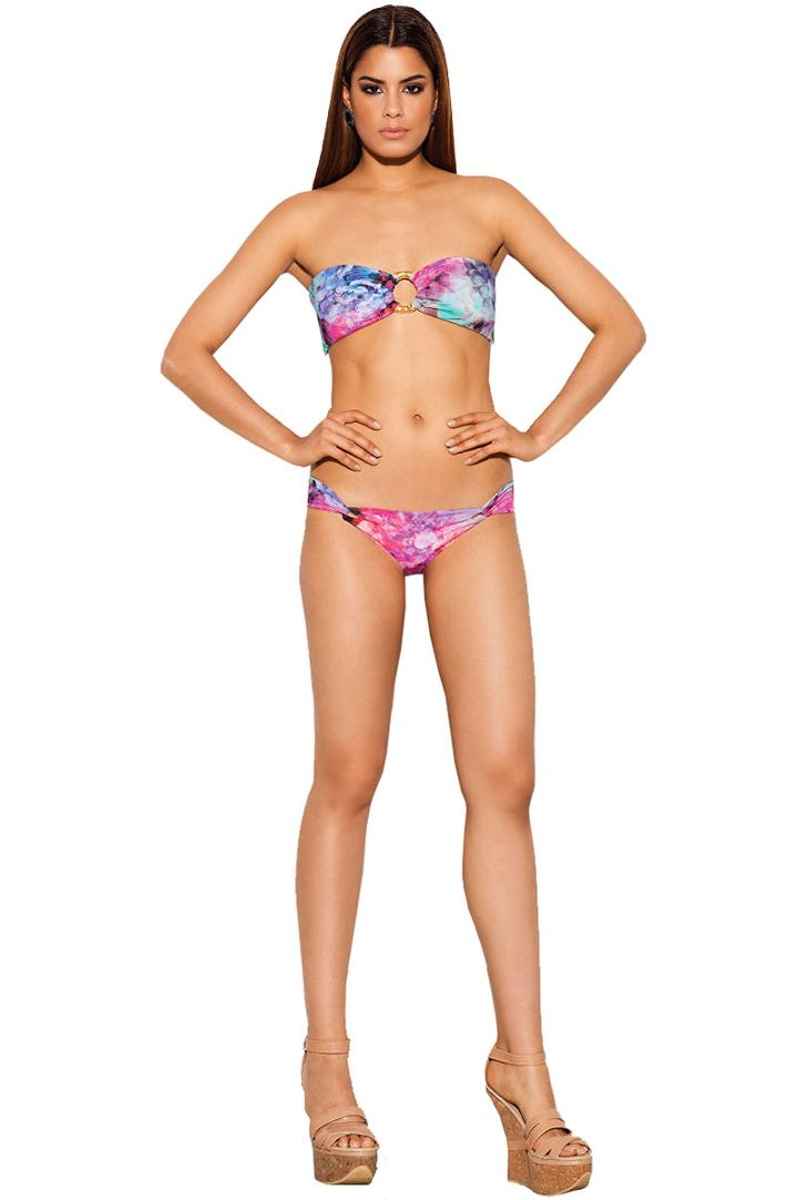 Caffe Swimwear - Bandeau Bikini In Multi