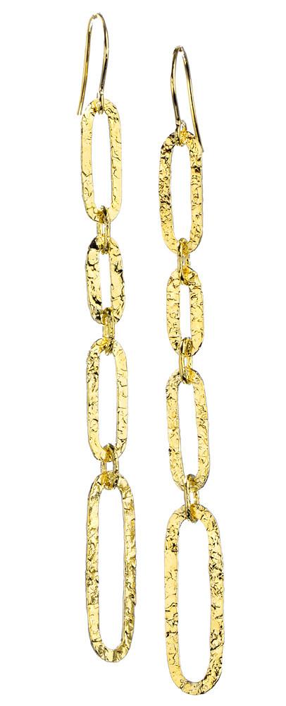 Nina Nguyen Jewelry - Shoulder Duster Vermeil Earrings