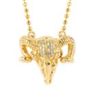 Logan Hollowell - Ram Skull Diamond Necklace