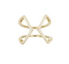 Rachael Ryen - Open Cross Pave Ring In Gold