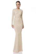 Terani Couture - Glittering Crystal Encrusted Jewel Neck Column Gown 1612e0277a